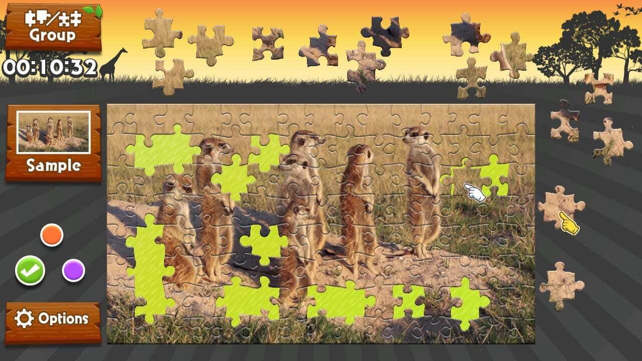 Screenshot for Animated Jigsaws: Wild Animals