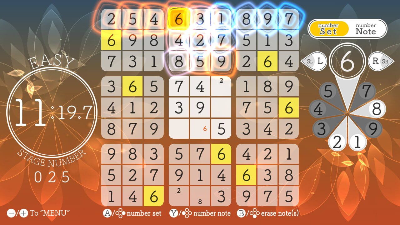 Screenshot for Sudoku Relax 3 Autumn Leaves