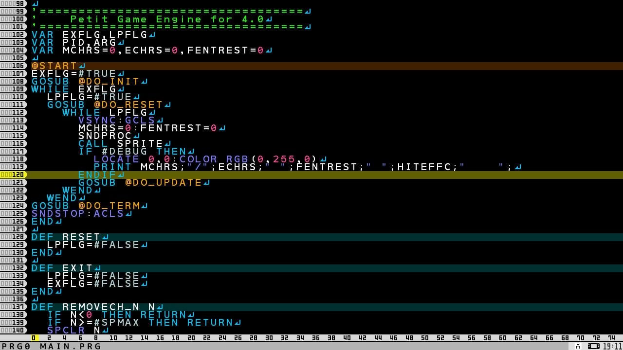 Screenshot for SmileBasic 4