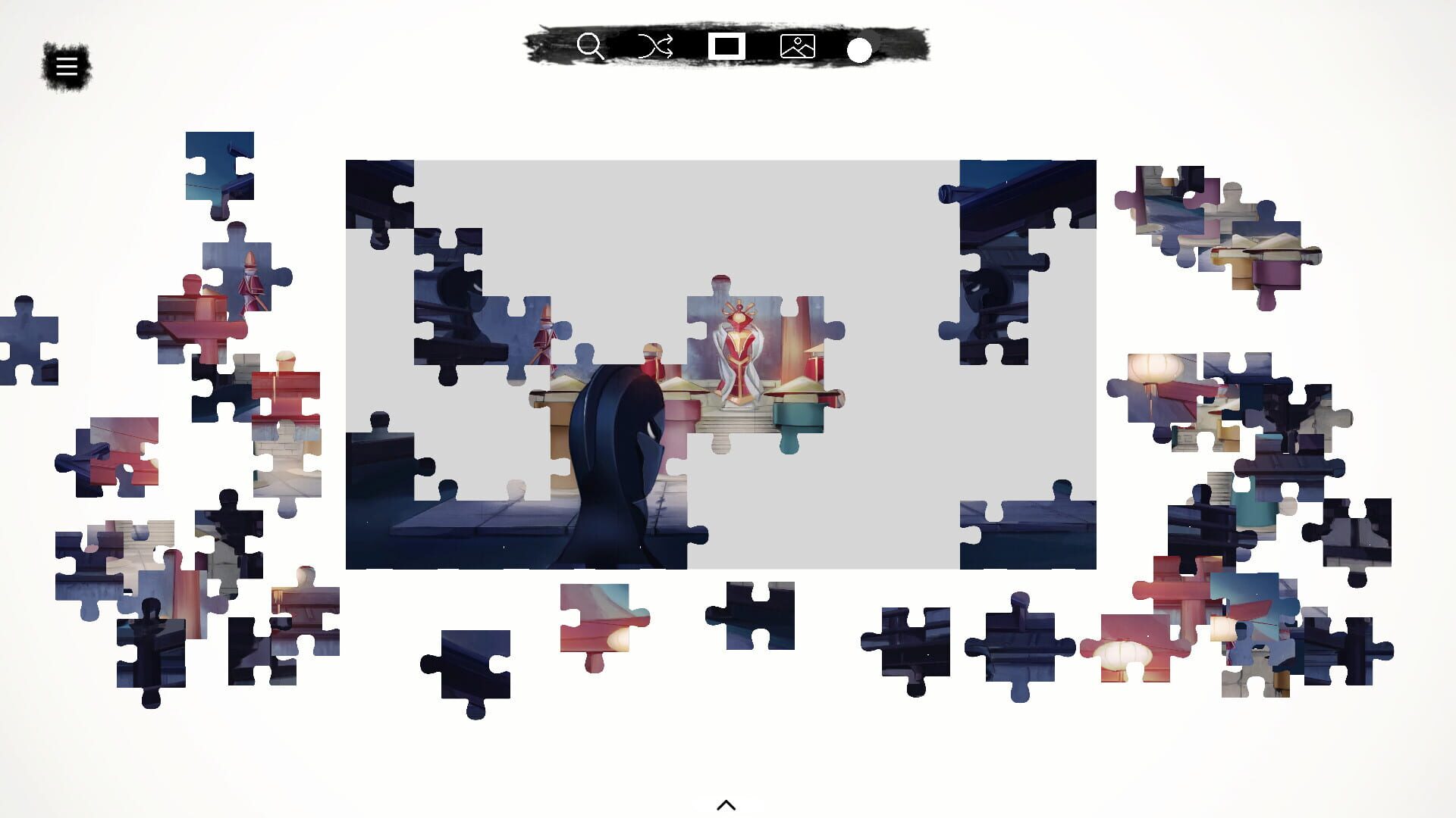 Screenshot for Shinobi's Way - a jigsaw chess tale