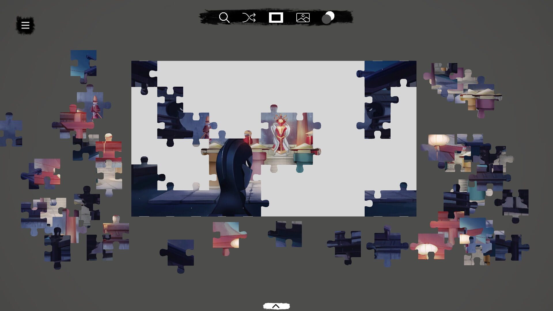 Screenshot for Shinobi's Way - a jigsaw chess tale
