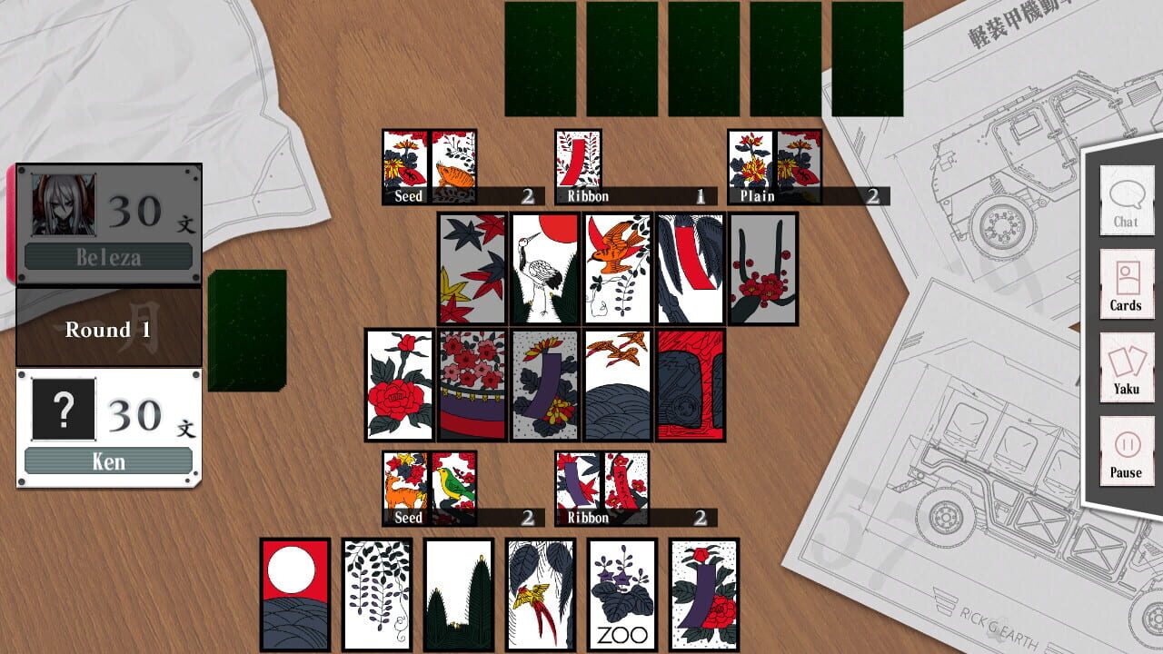 Screenshot for Bishoujo Battle Hanafuda Koi-Koi