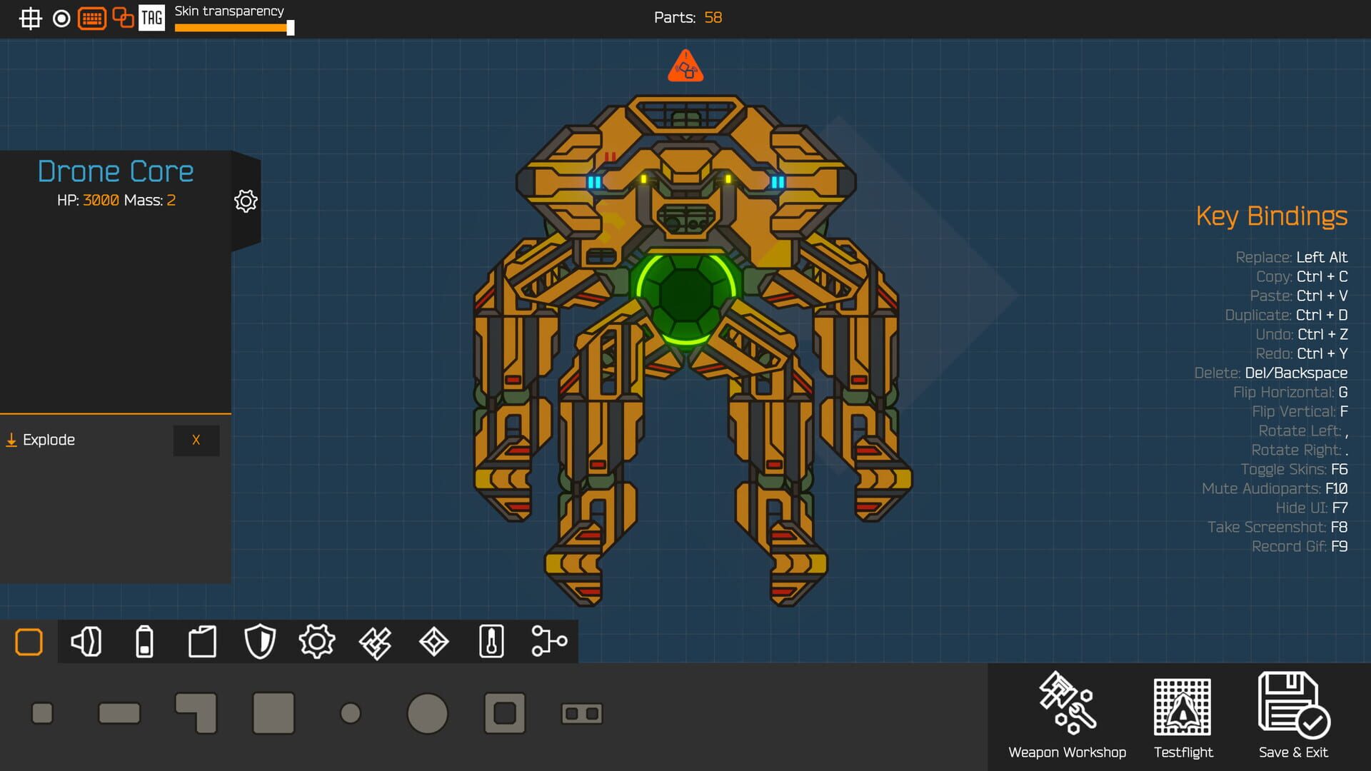 Screenshot for Nimbatus: Drone Creator