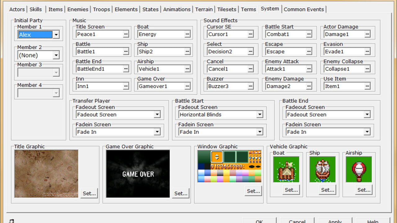 Screenshot for RPG Maker 2000