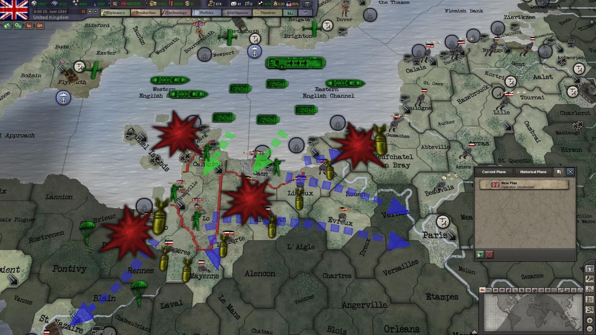 Screenshot for Hearts of Iron III: Their Finest Hour