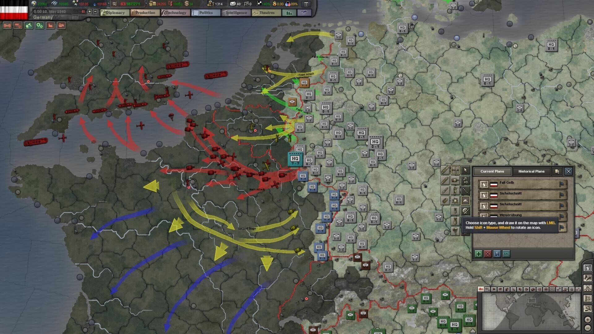 Screenshot for Hearts of Iron III: Their Finest Hour