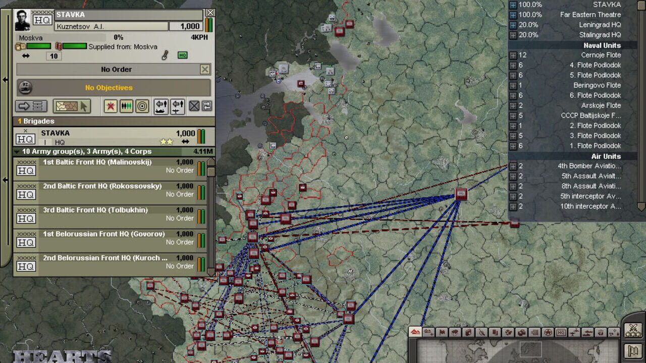 Screenshot for Hearts of Iron III: For the Motherland