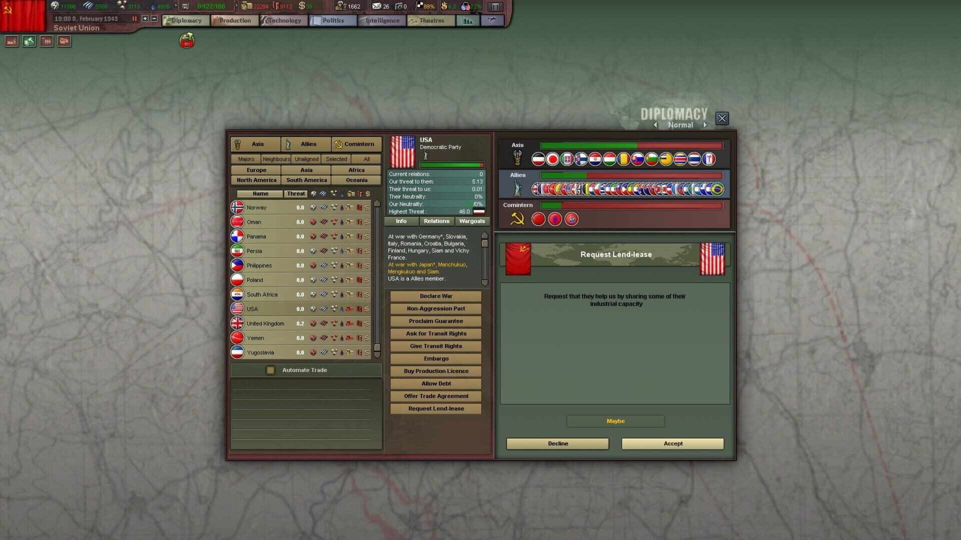 Screenshot for Hearts of Iron III: Their Finest Hour