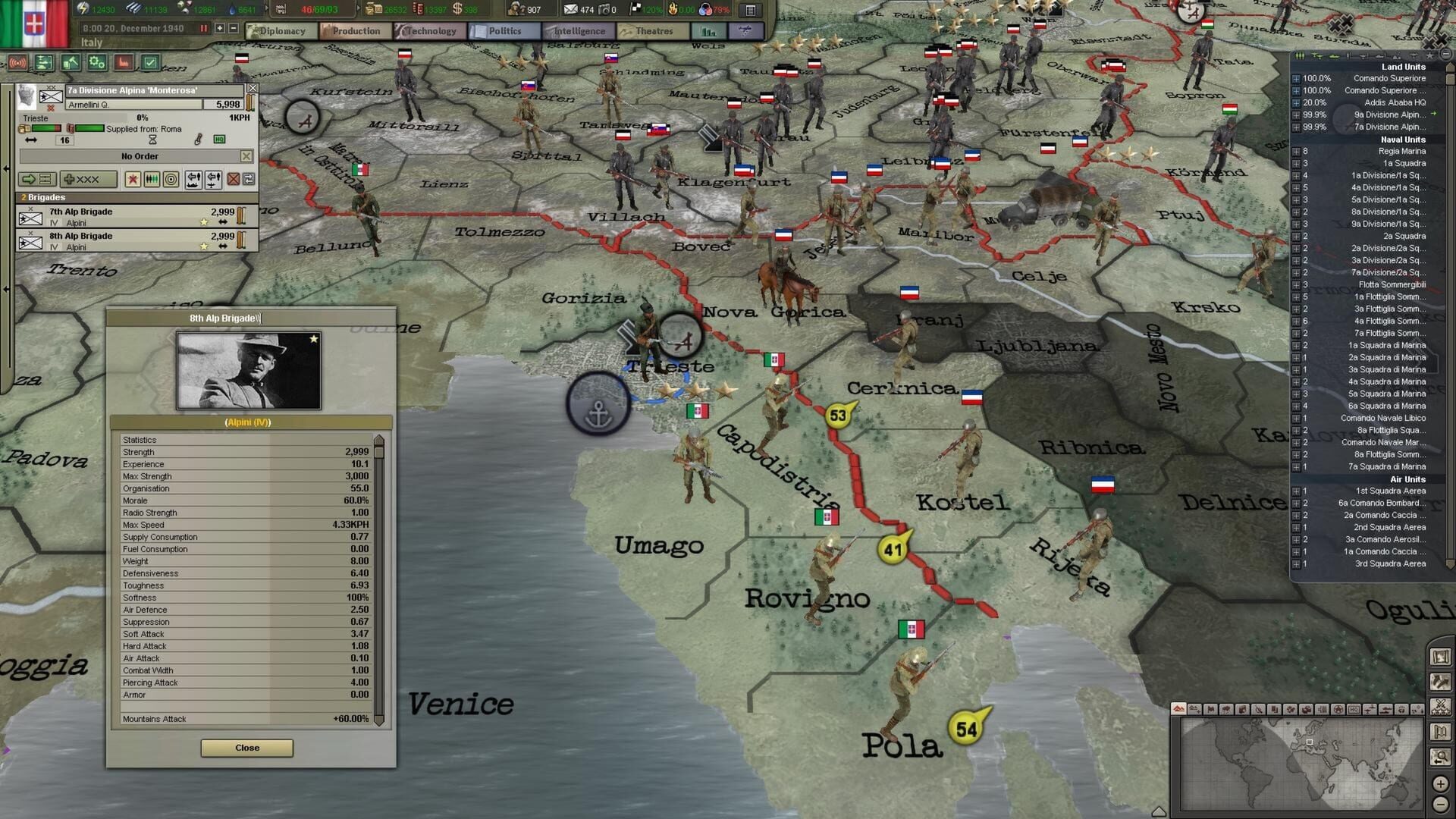 Screenshot for Hearts of Iron III: Their Finest Hour