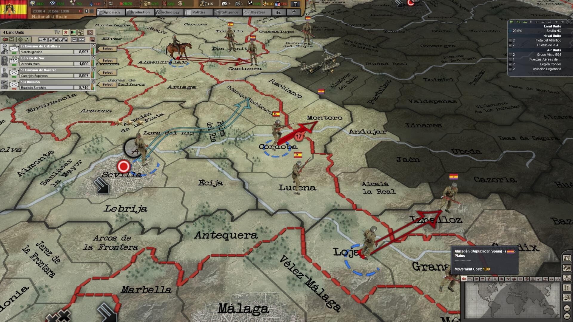 Screenshot for Hearts of Iron III: Their Finest Hour