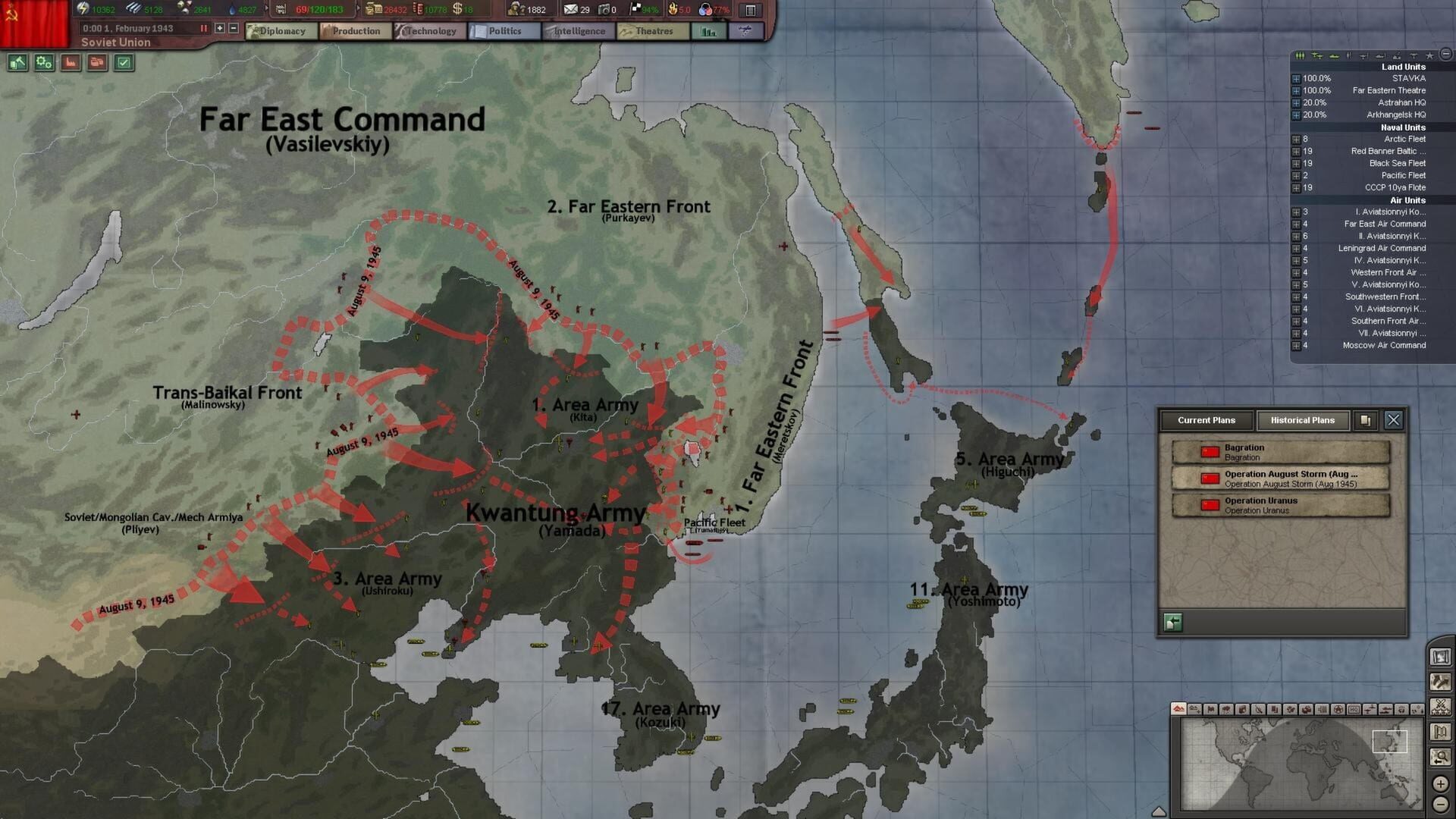 Screenshot for Hearts of Iron III: Their Finest Hour