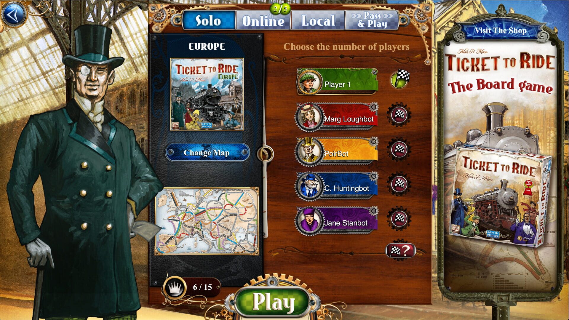 Screenshot for Ticket to Ride: Europe