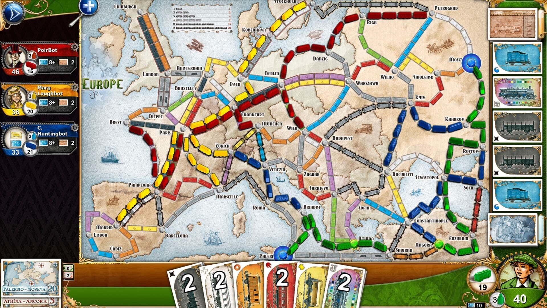 Screenshot for Ticket to Ride: Europe