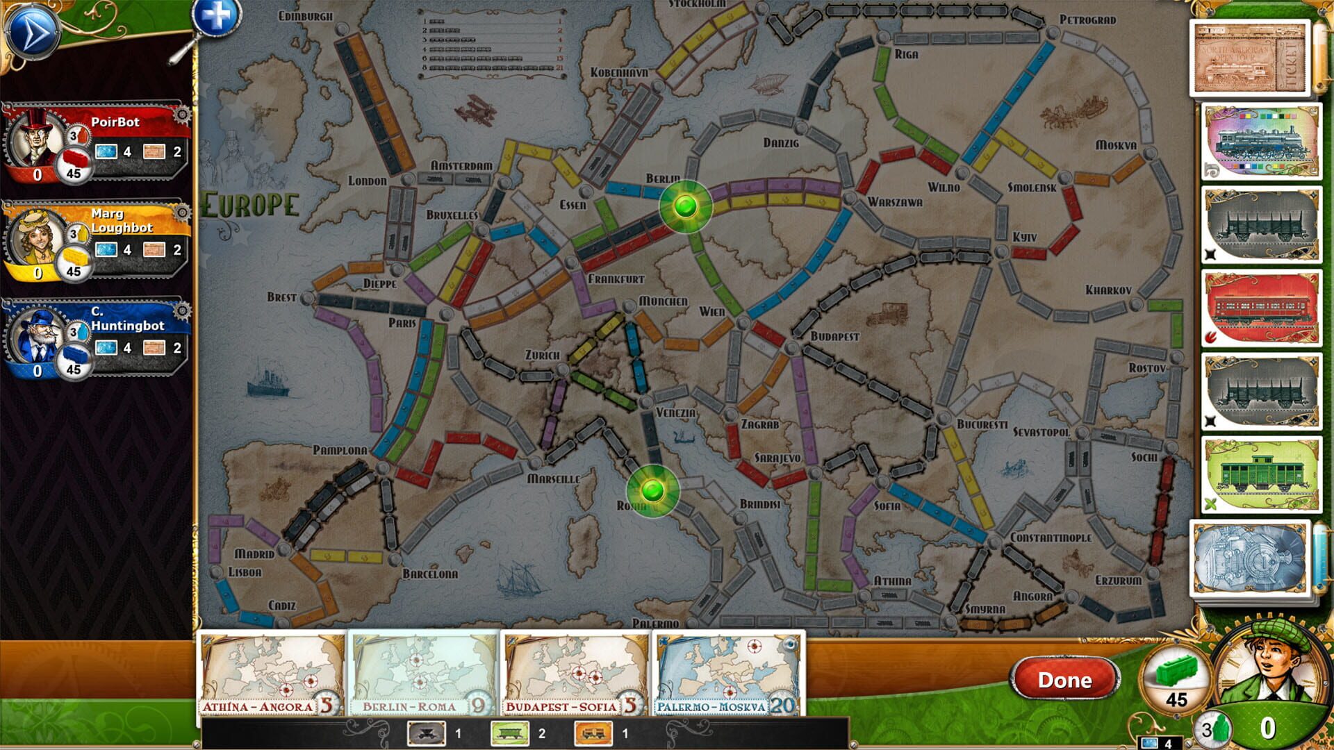 Screenshot for Ticket to Ride: Europe