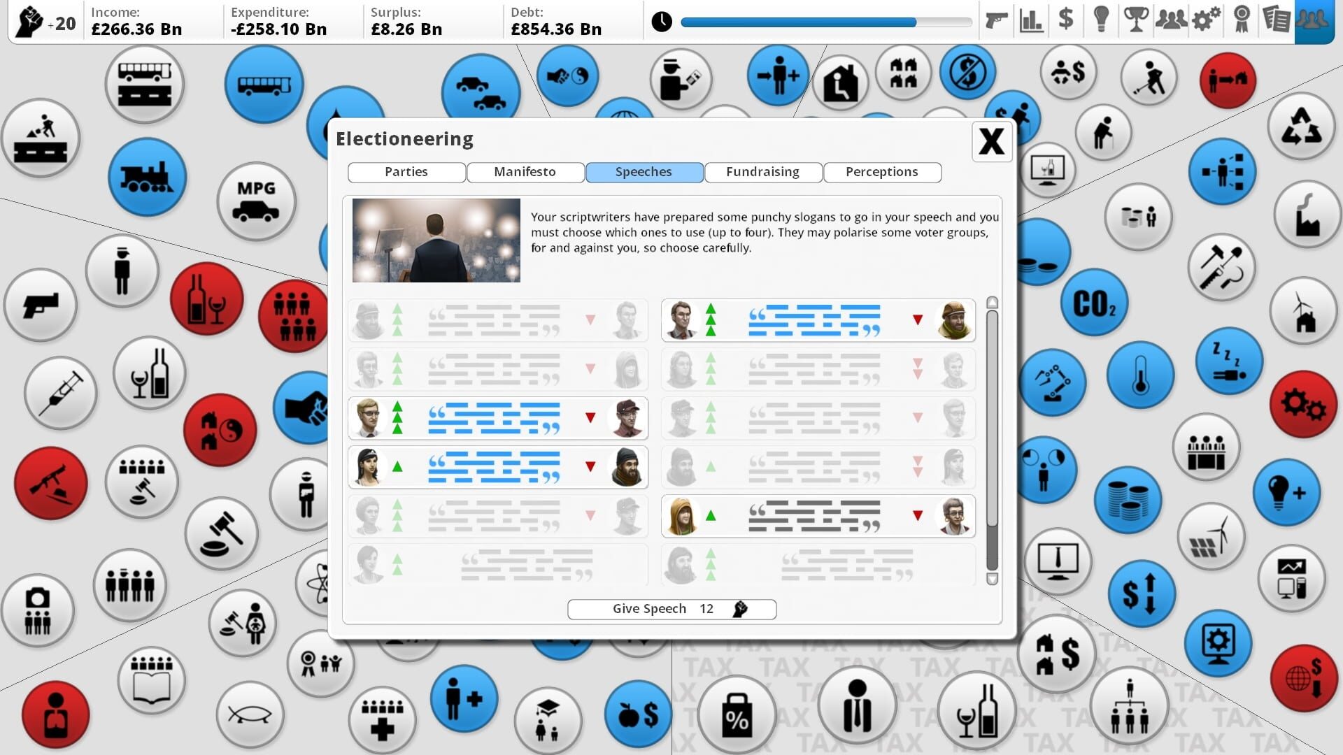 Screenshot for Democracy 3: Electioneering