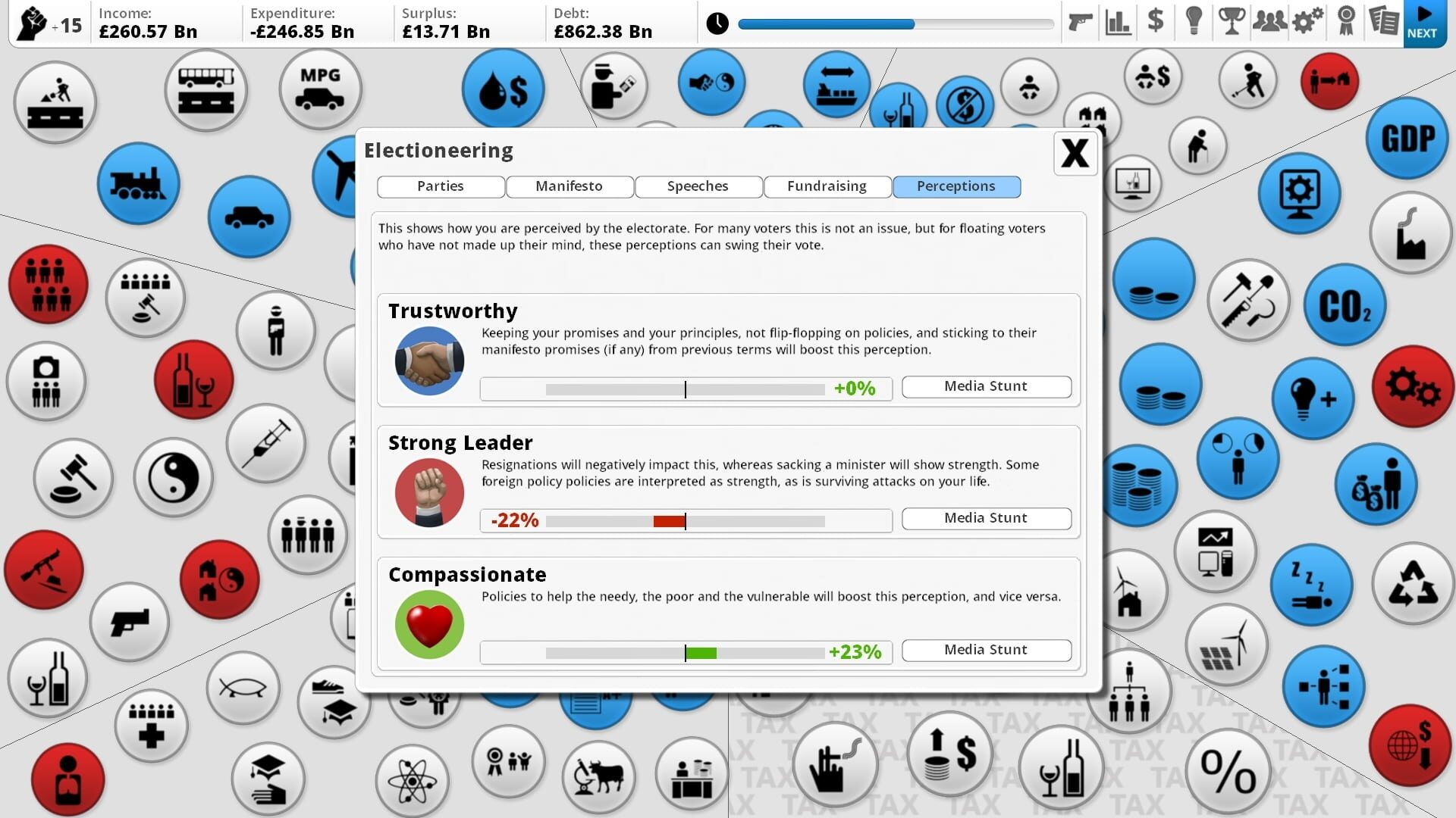Screenshot for Democracy 3: Electioneering
