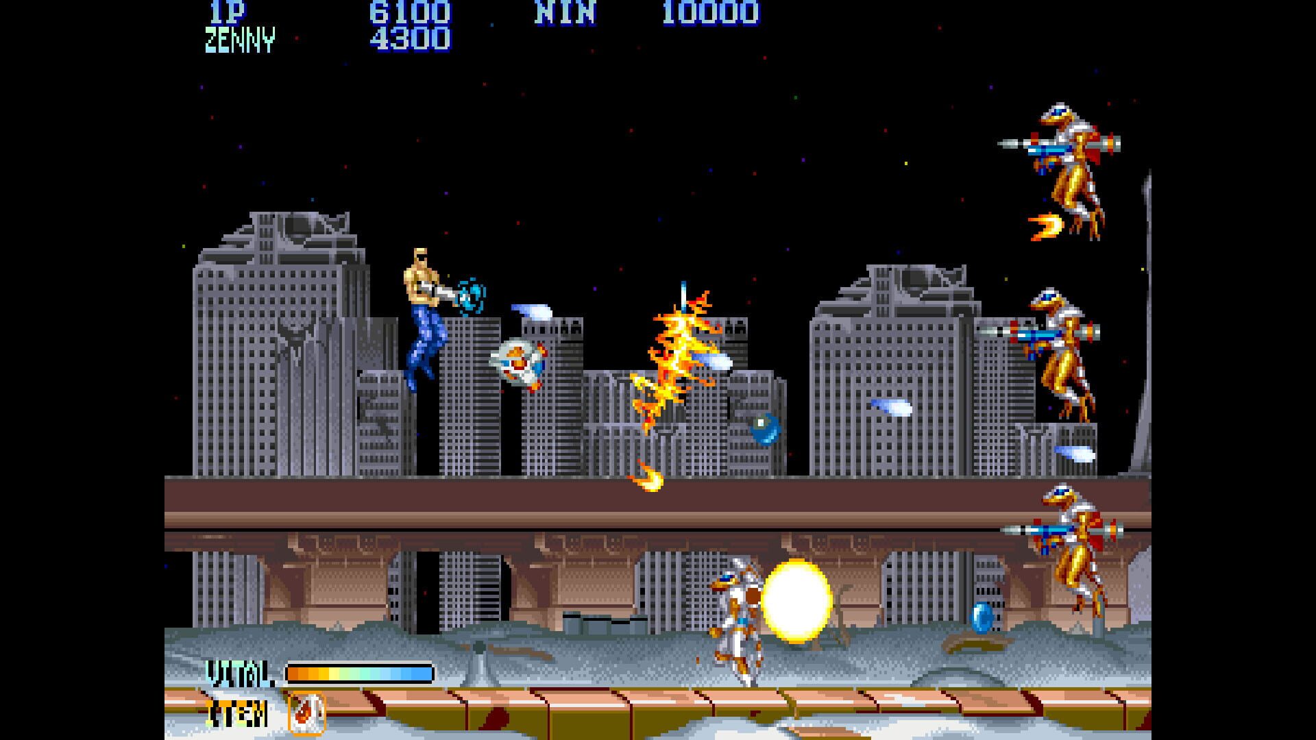 Screenshot for Capcom Arcade Stadium: Forgotten Worlds