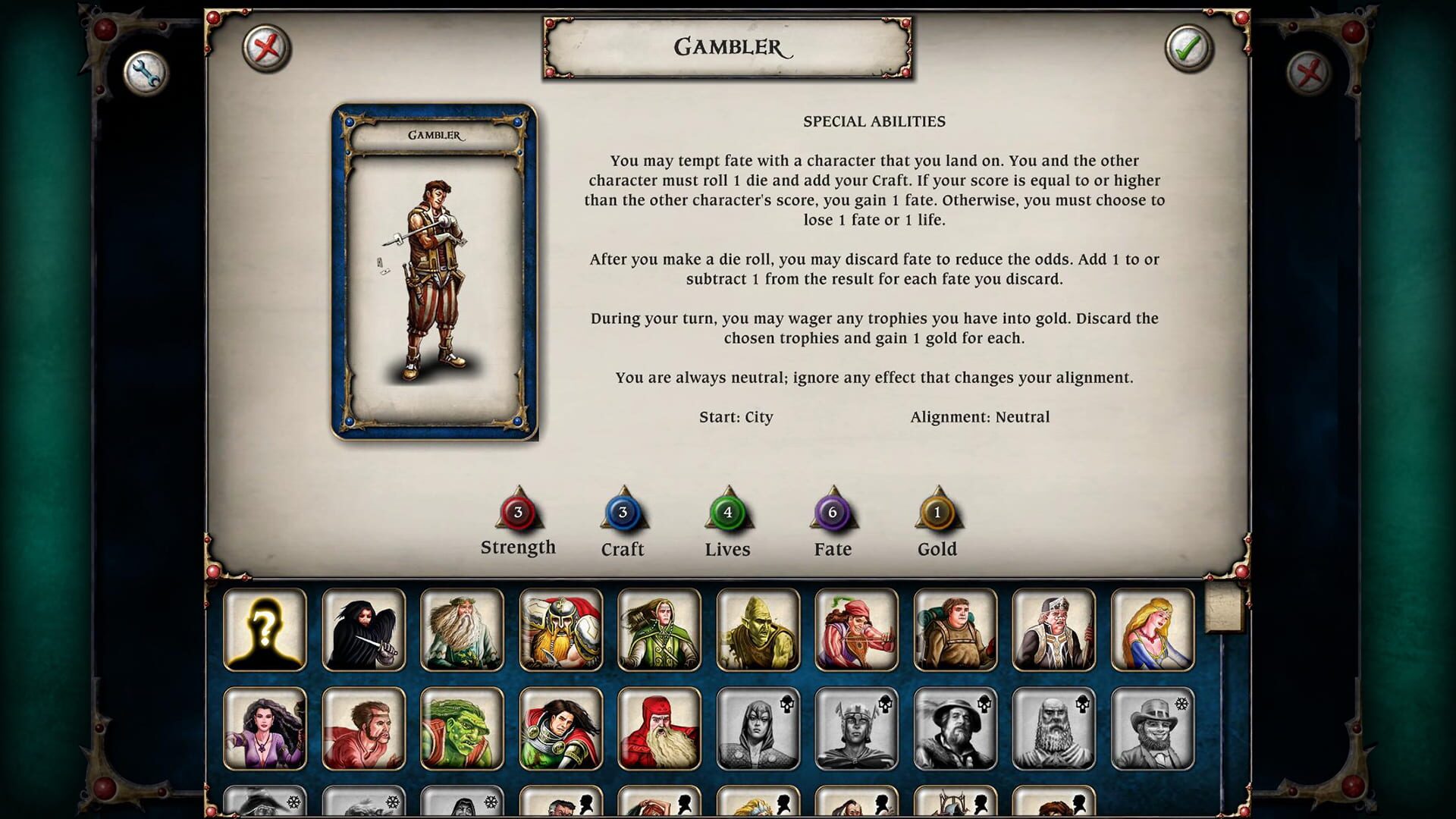 Screenshot for Talisman: Digital Edition - Gambler