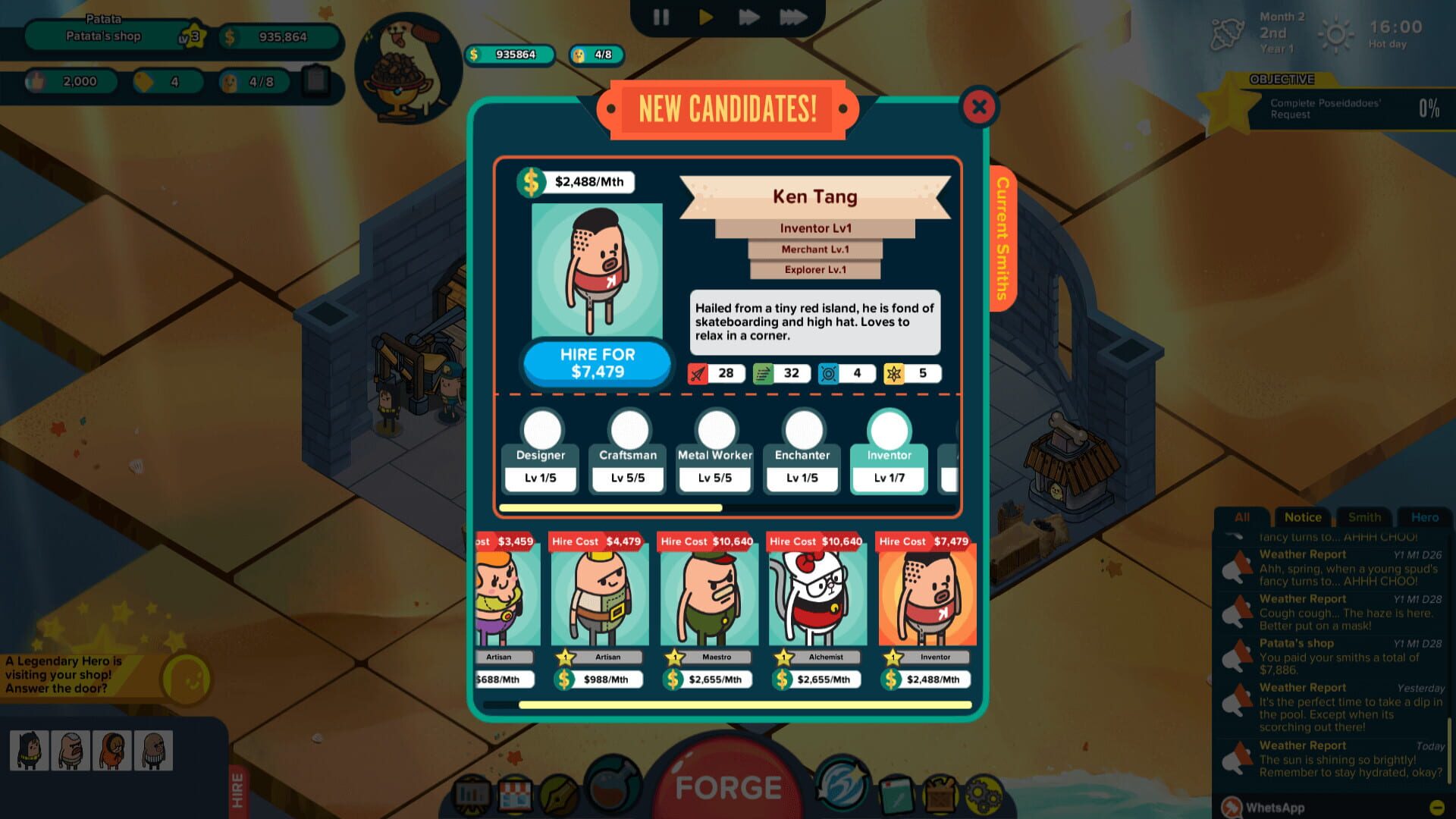 Screenshot for Holy Potatoes! A Weapon Shop?!: Spud Tales - Journey to Olympus
