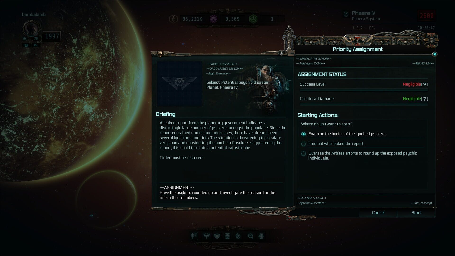 Screenshot for Warhammer 40,000: Inquisitor - Martyr: Discordant Choir