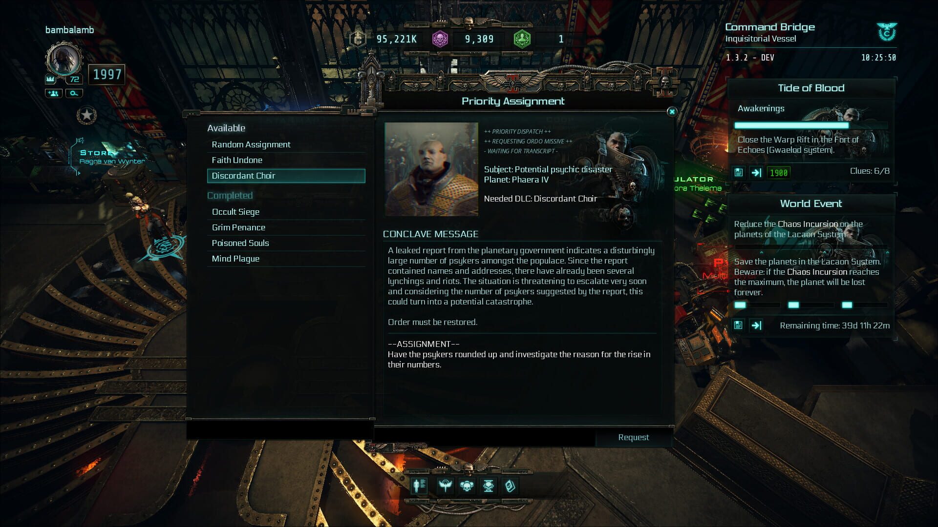 Screenshot for Warhammer 40,000: Inquisitor - Martyr: Discordant Choir