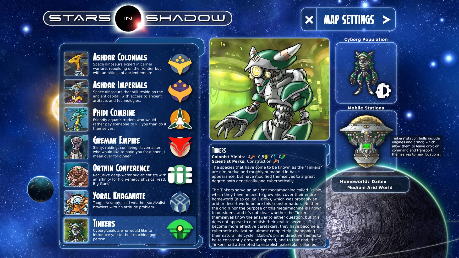 Screenshot for Stars in Shadow: Legacies