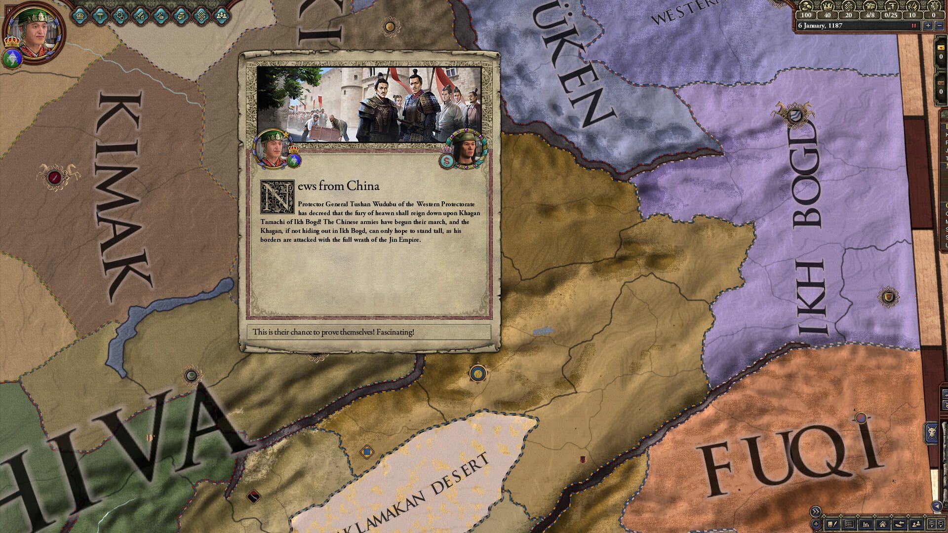 Screenshot for Crusader Kings II: Jade Dragon