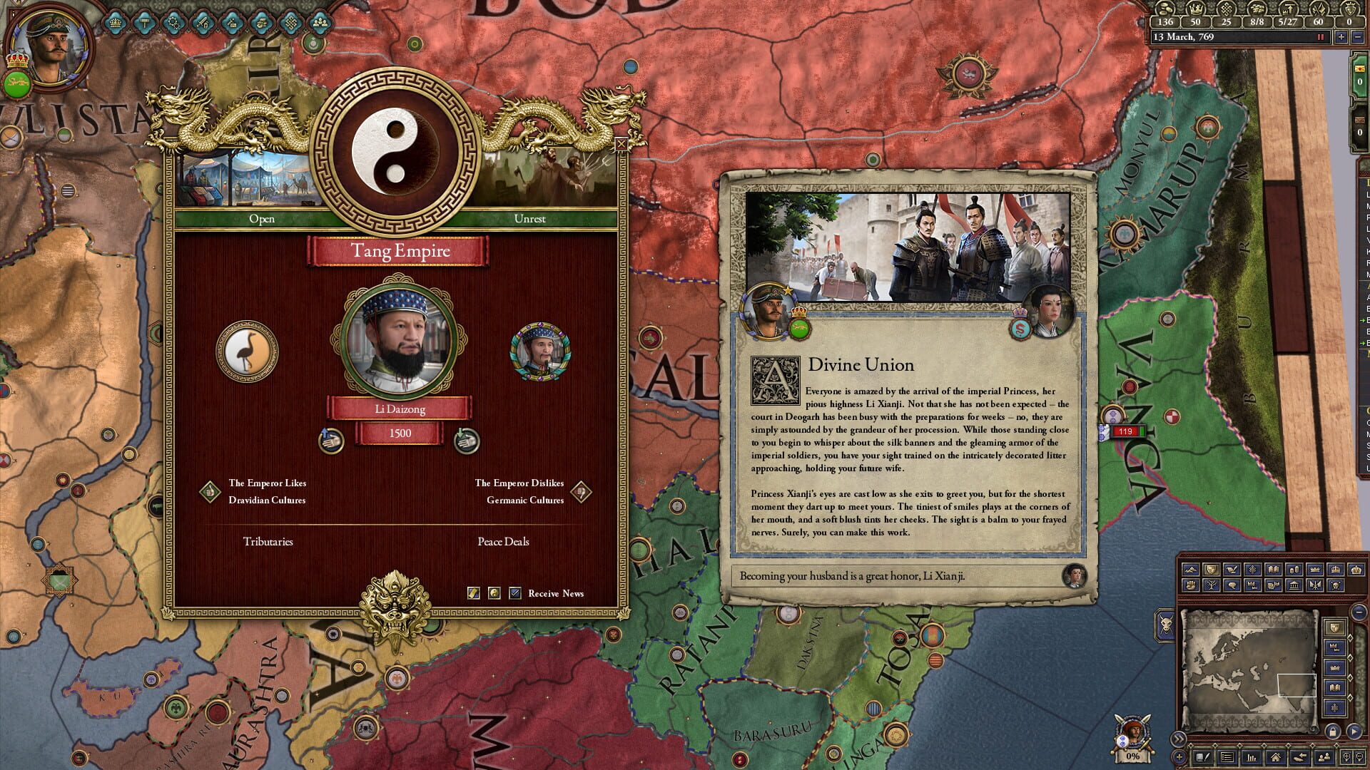 Screenshot for Crusader Kings II: Jade Dragon