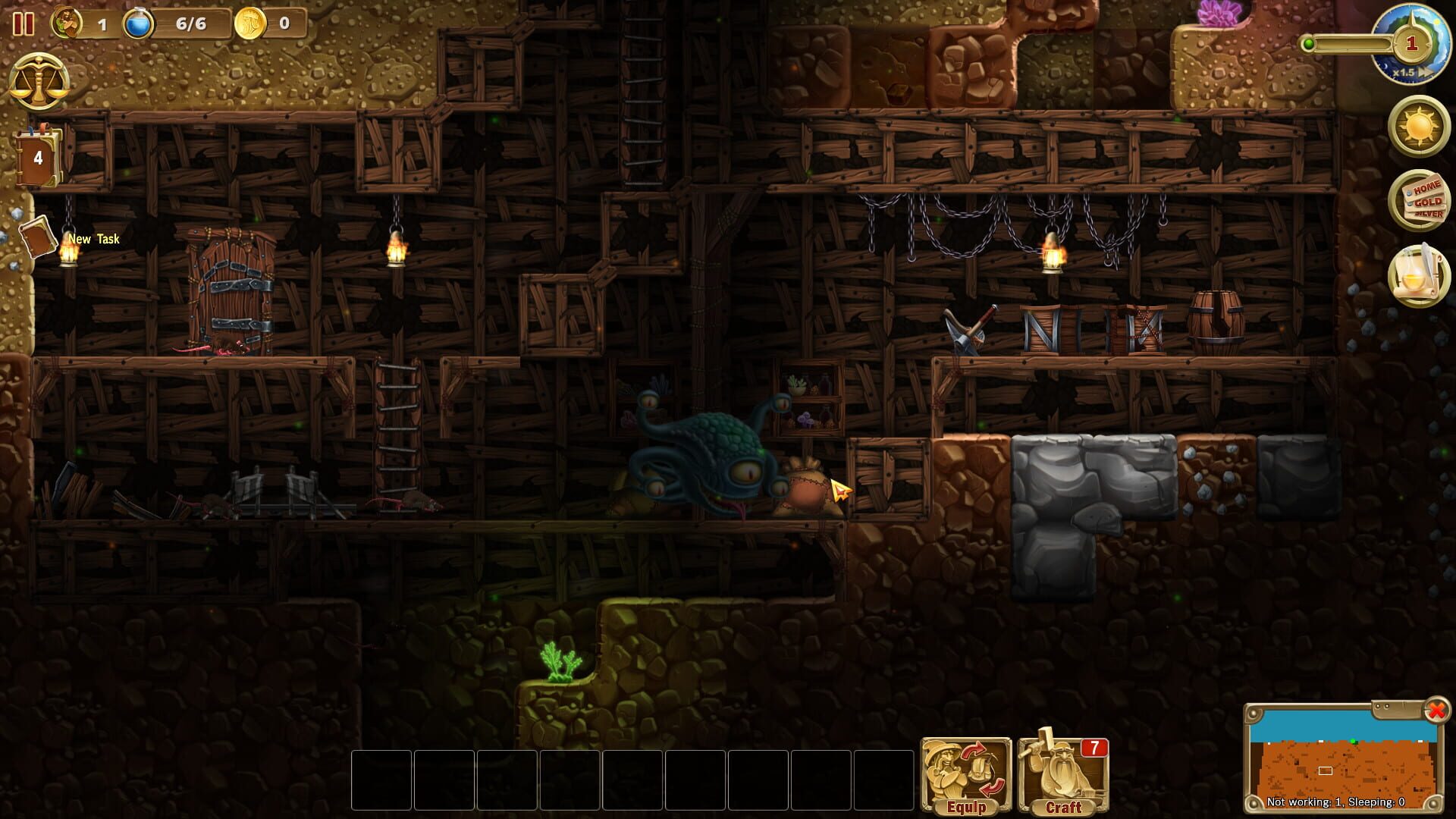 Screenshot for Craft the World: Abandoned Mines