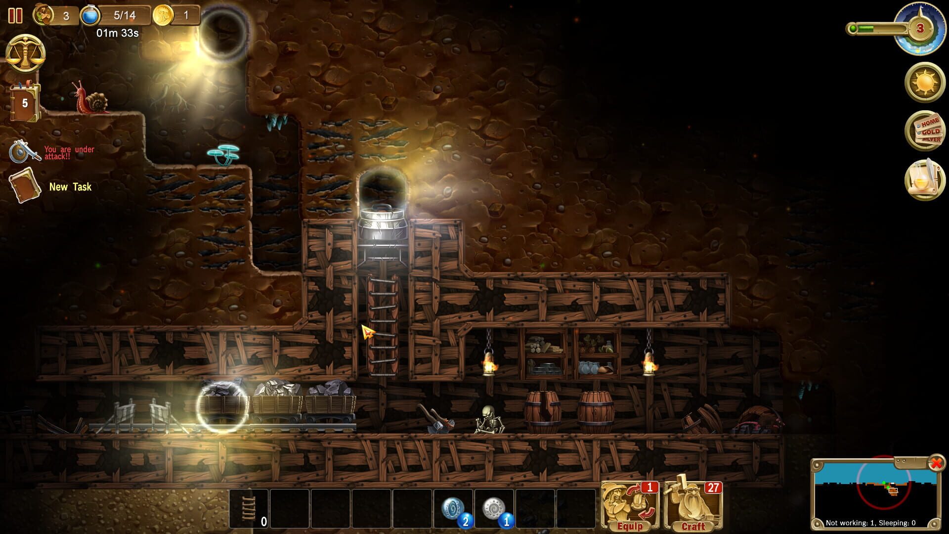 Screenshot for Craft the World: Abandoned Mines
