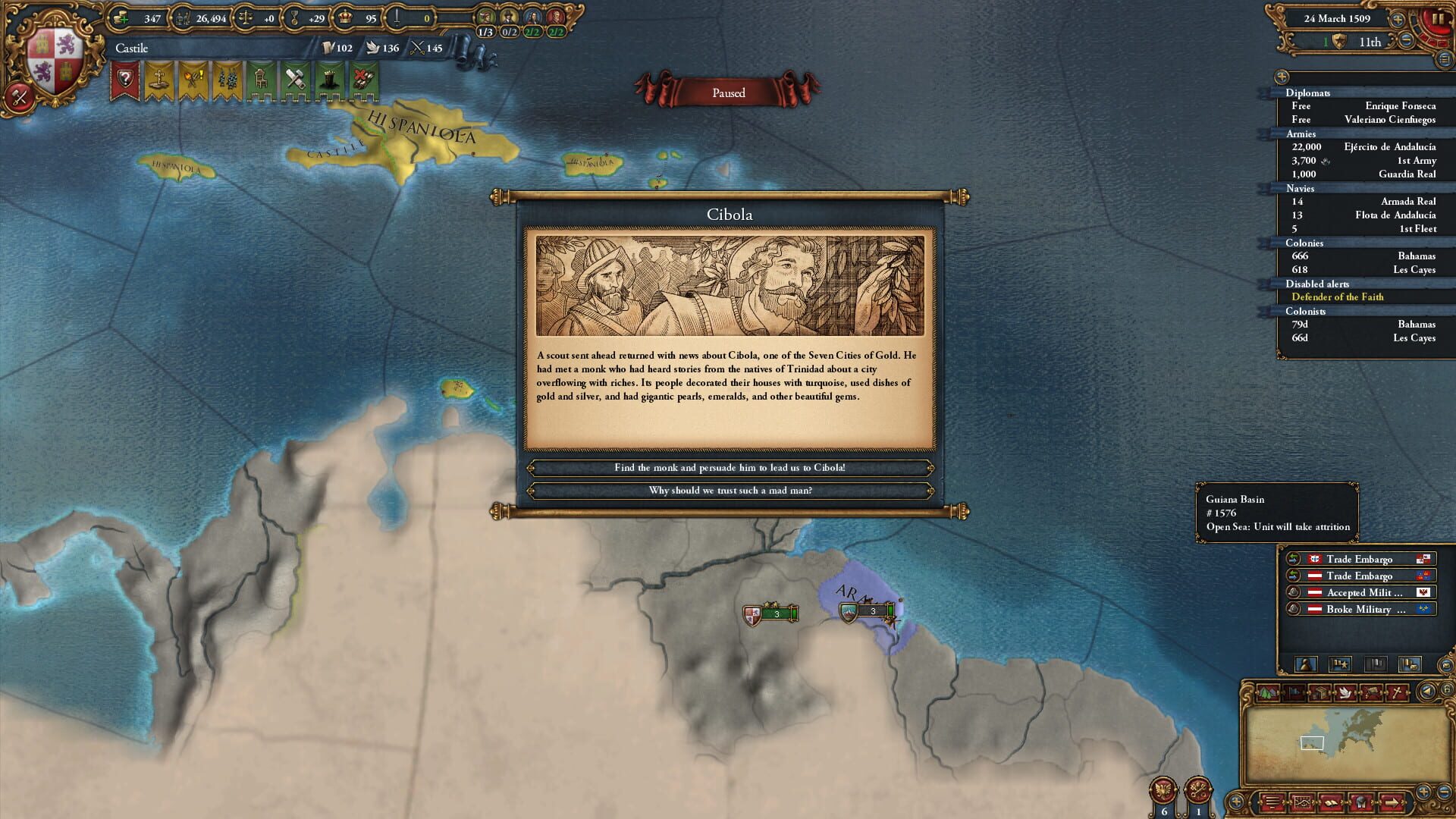 Screenshot for Europa Universalis IV: El Dorado