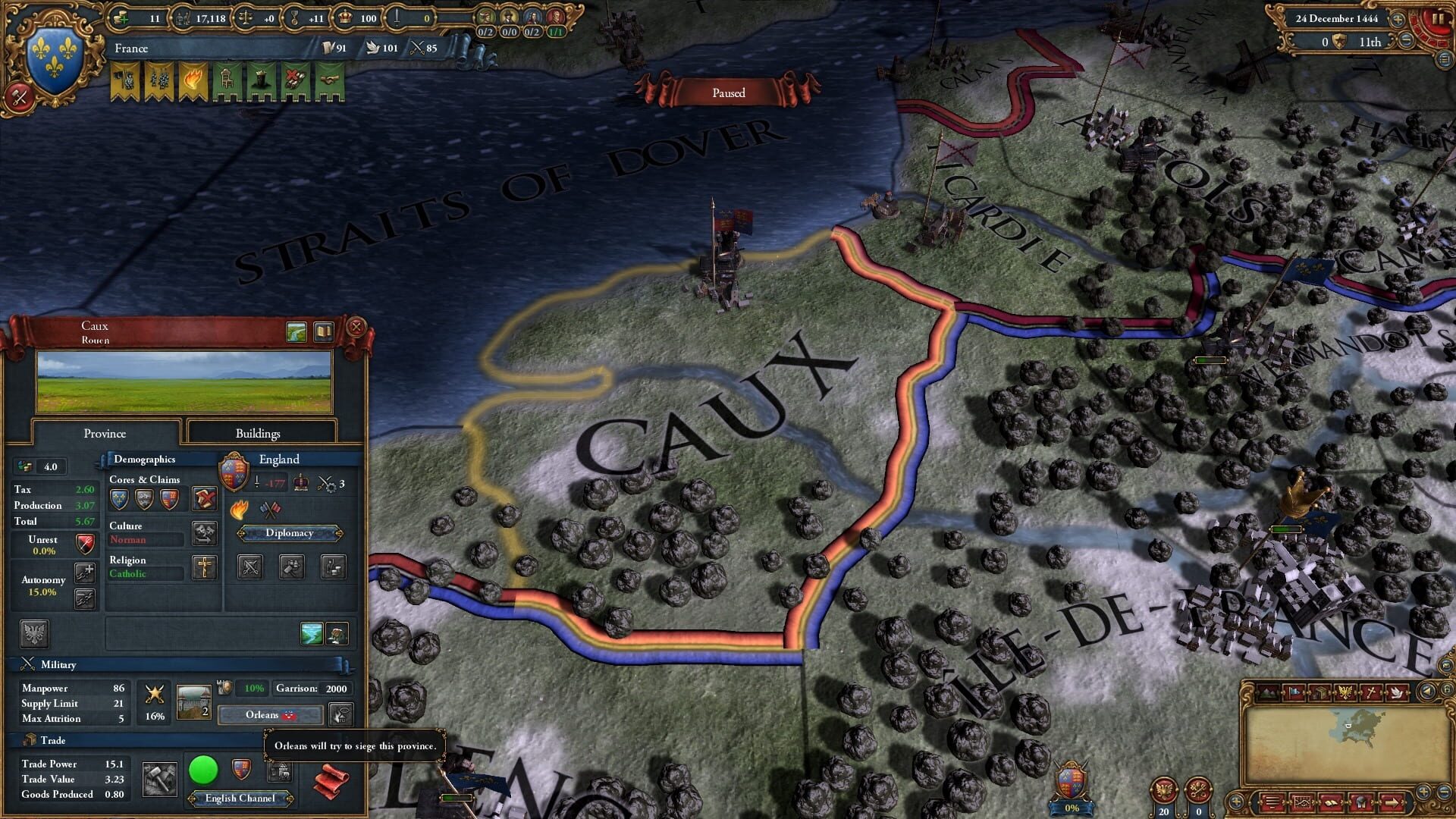 Screenshot for Europa Universalis IV: Art of War