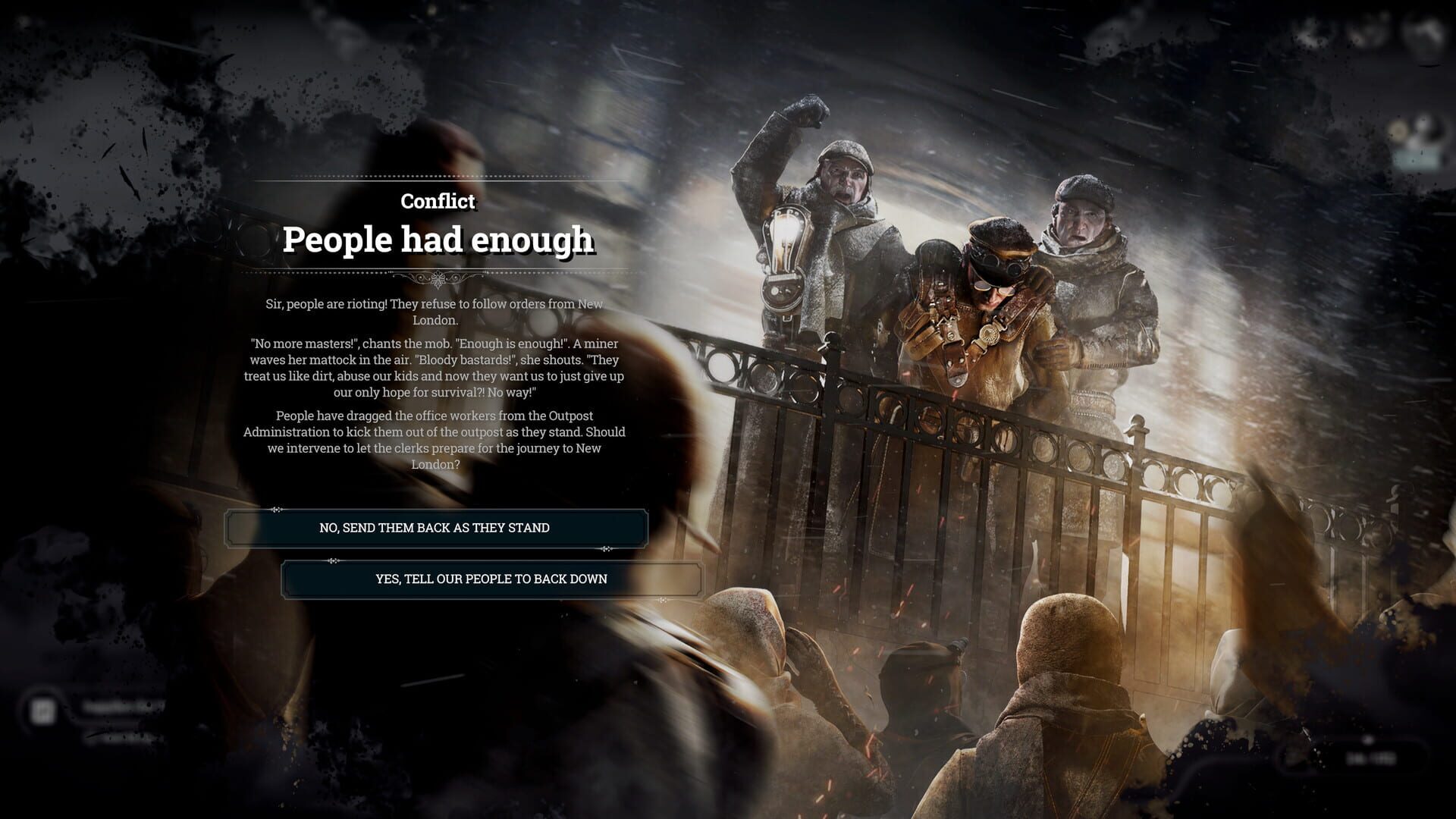 Screenshot for Frostpunk: On the Edge