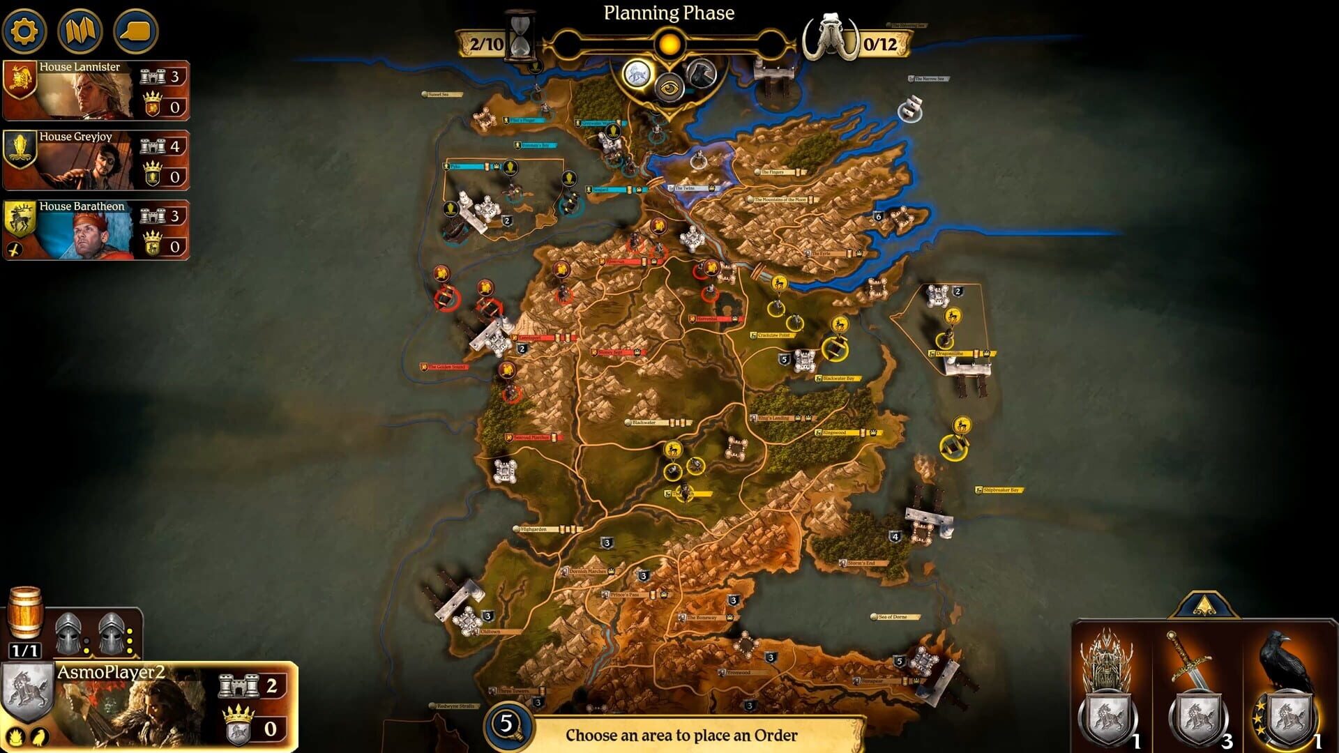 Screenshot for A Game of Thrones: The Board Game - Digital Edition