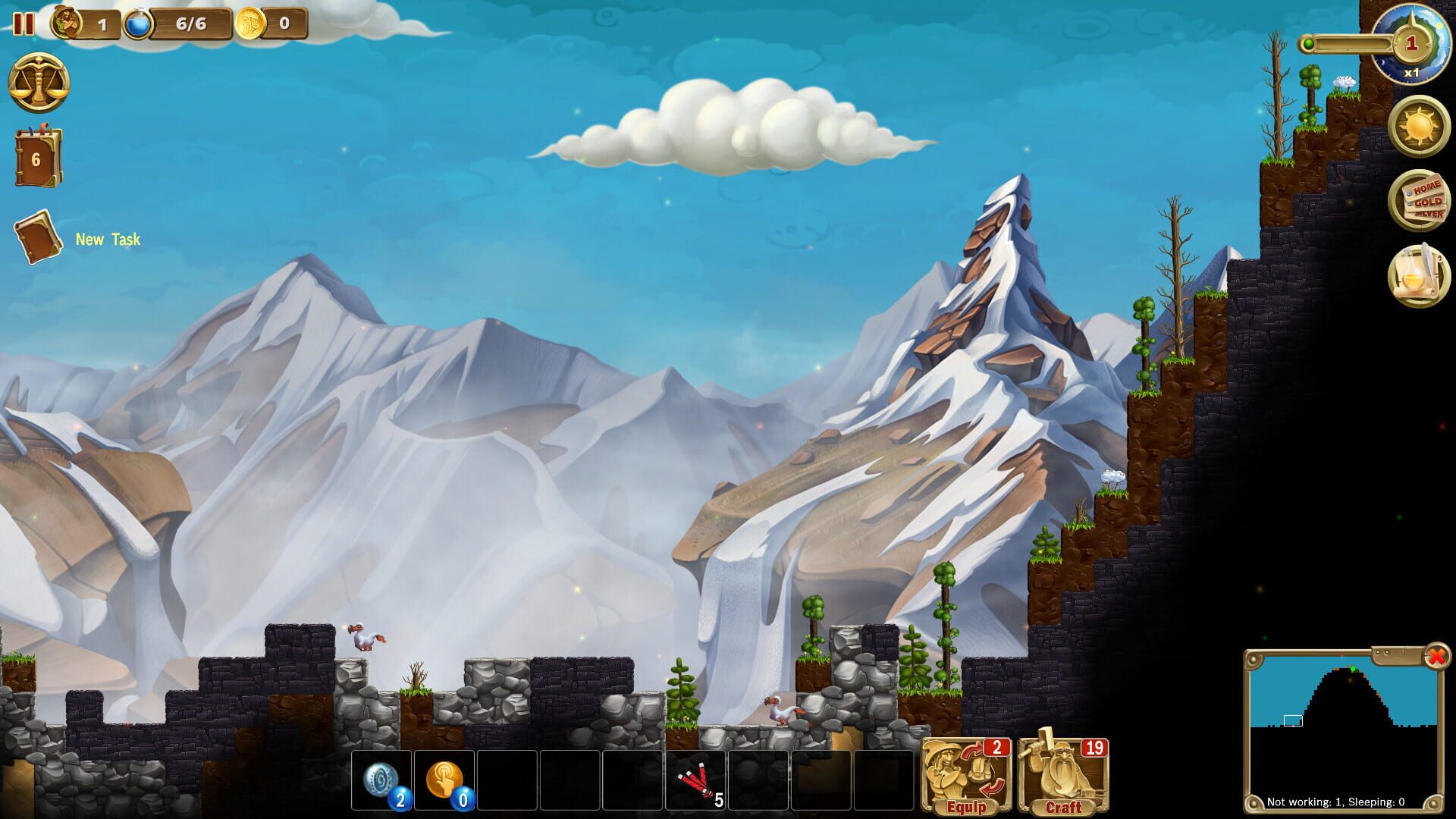 Screenshot for Craft the World: Lonely Mountain