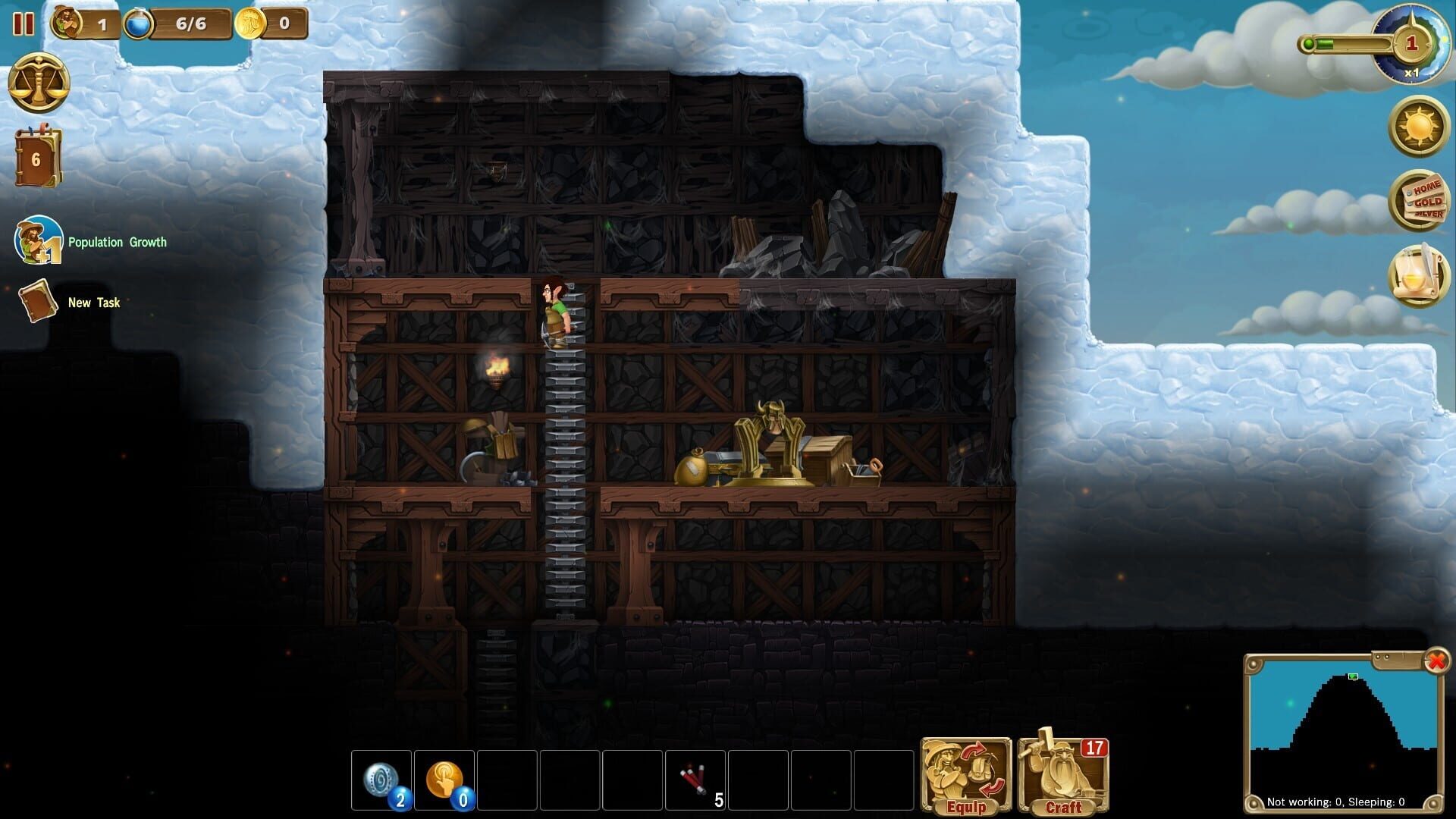 Screenshot for Craft the World: Lonely Mountain