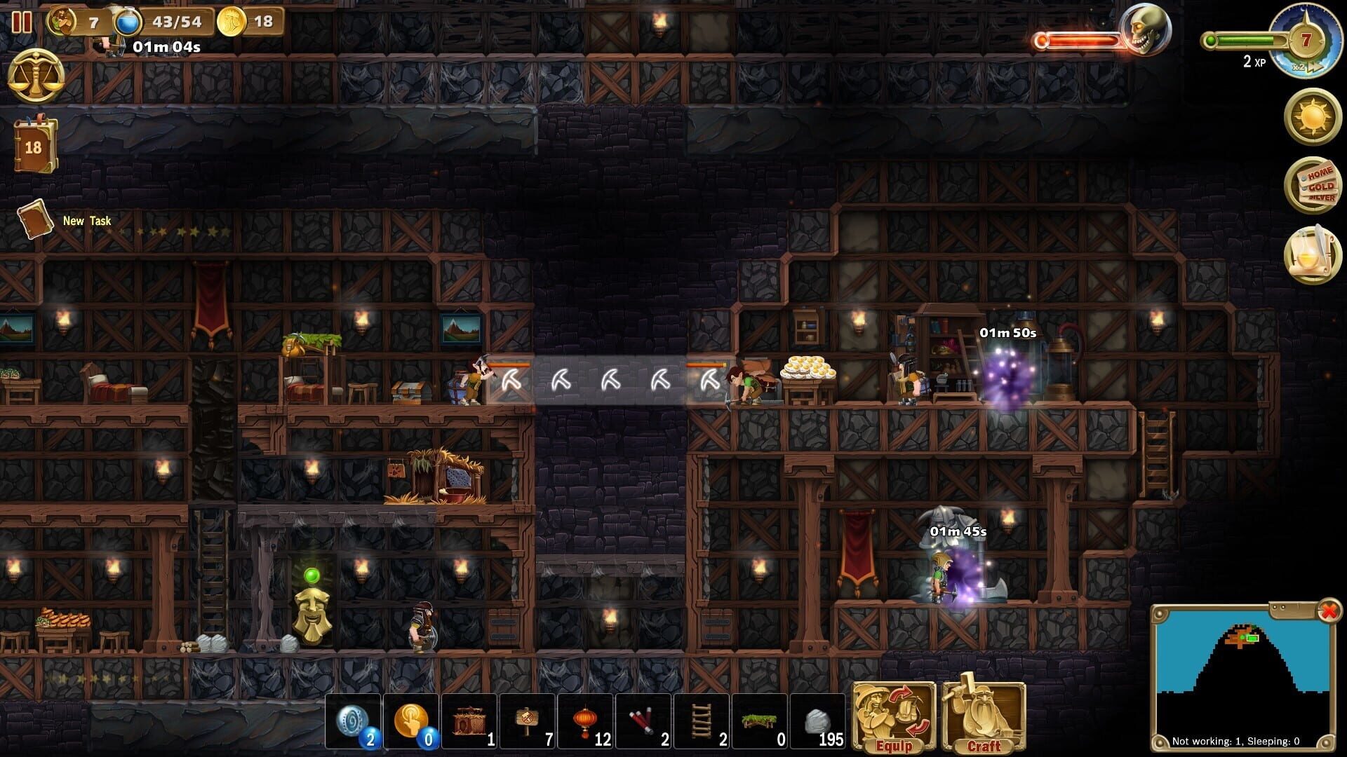 Screenshot for Craft the World: Lonely Mountain