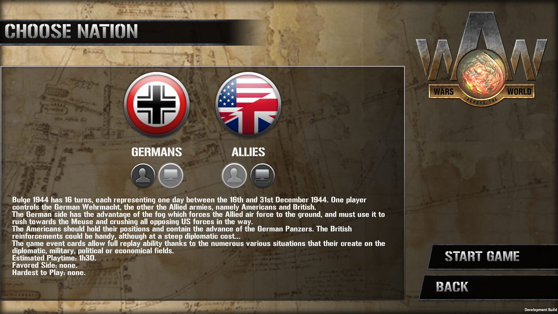 Screenshot for Wars across the World: Bulge 1944