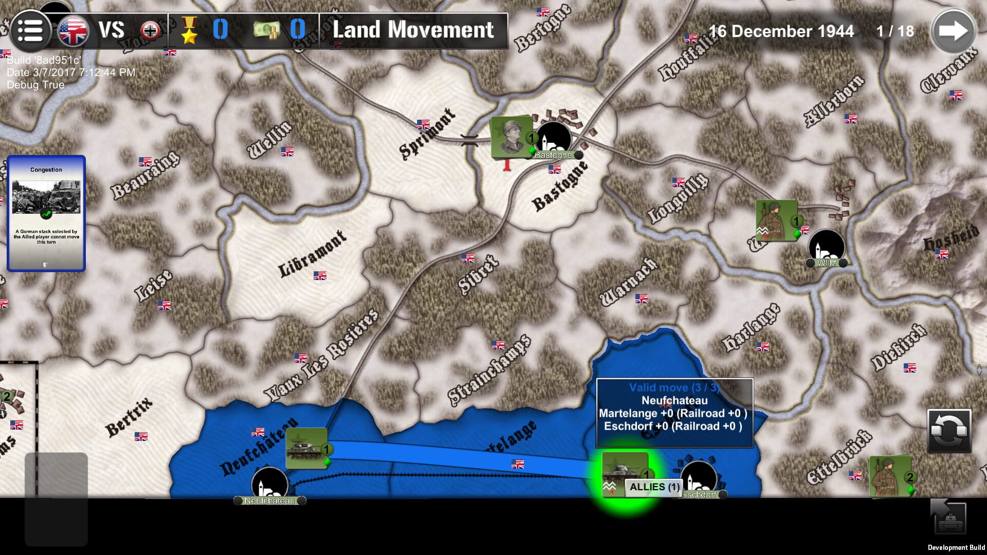 Screenshot for Wars across the World: Bulge 1944