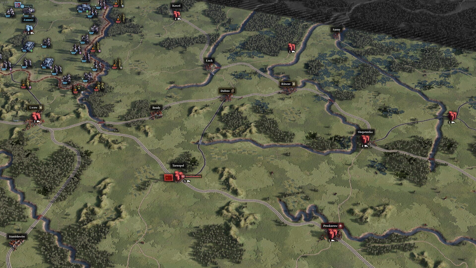 Screenshot for Unity of Command II: Barbarossa