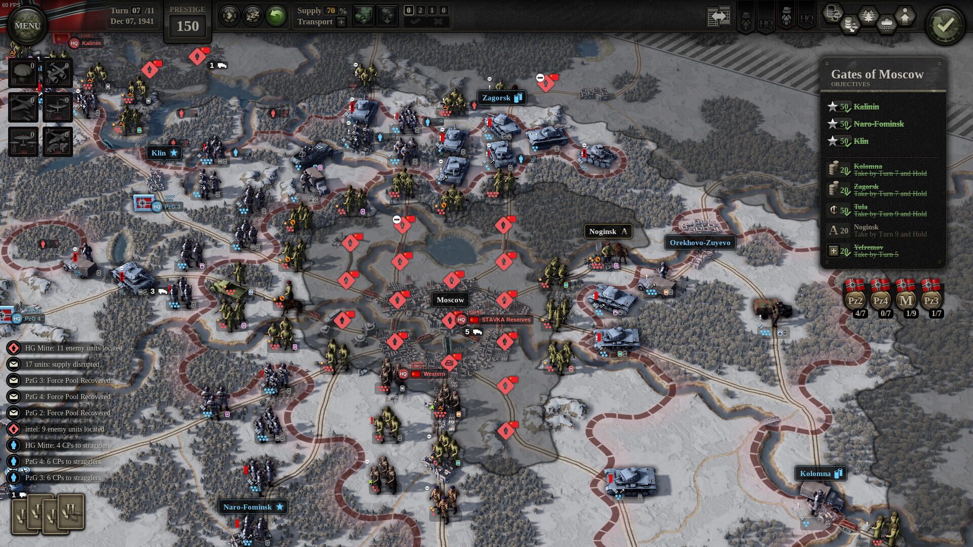 Screenshot for Unity of Command II: Barbarossa