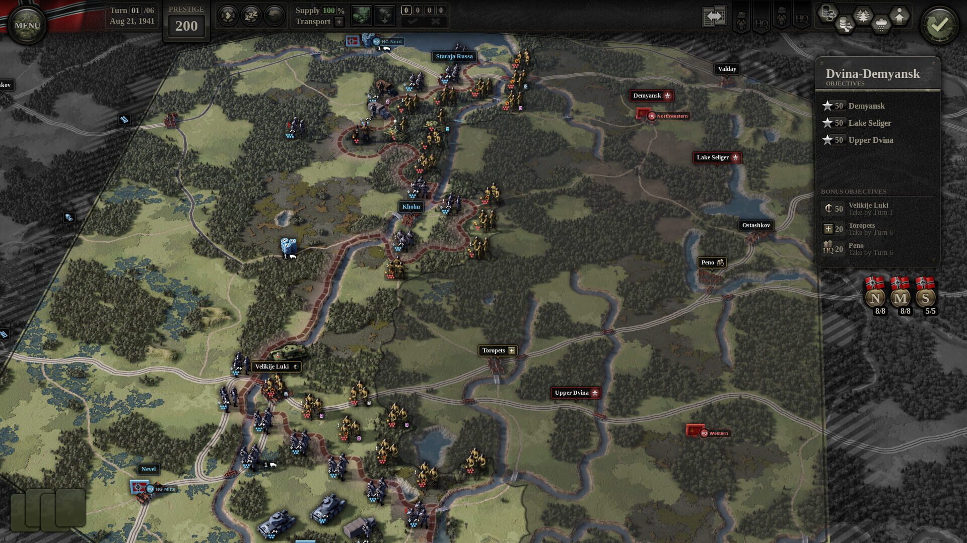 Screenshot for Unity of Command II: Barbarossa