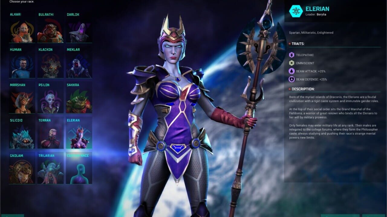 Screenshot for Master of Orion: Elerian Fiefdoms