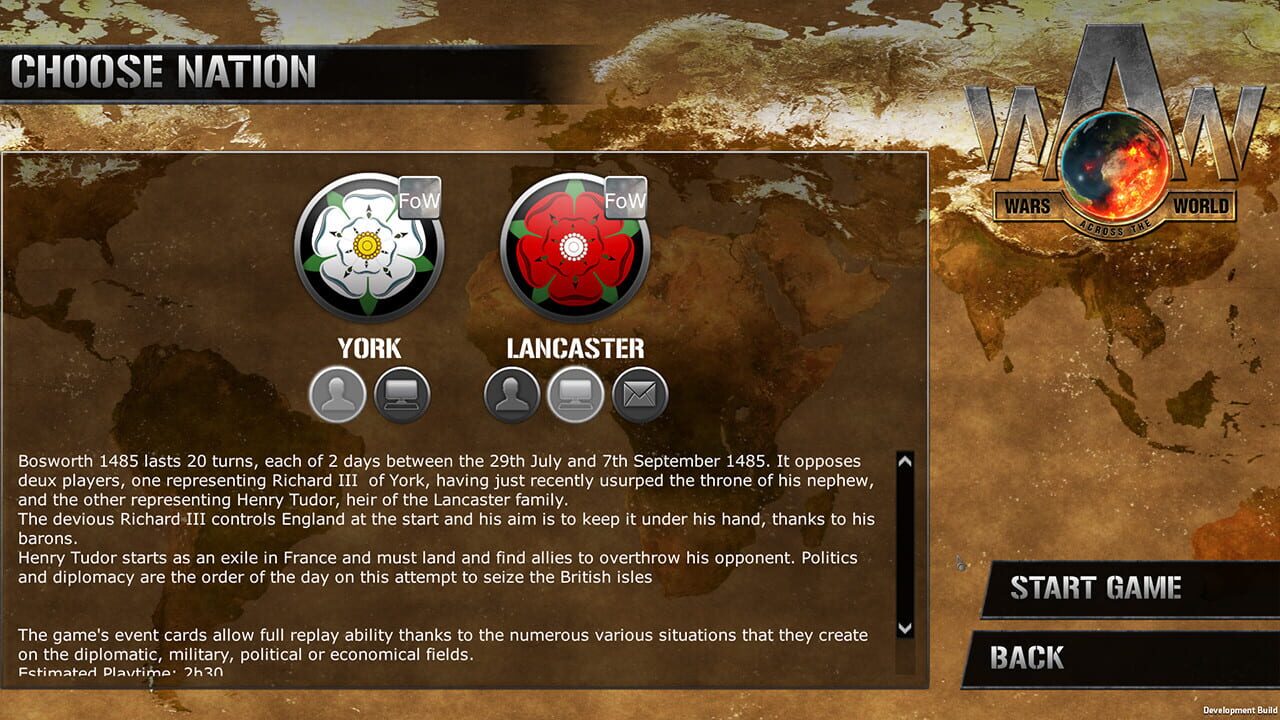 Screenshot for Wars Across the World: Bosworth 1485