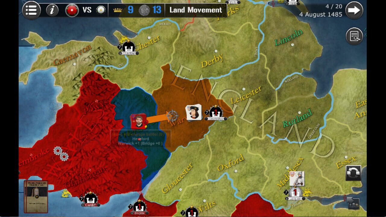 Screenshot for Wars Across the World: Bosworth 1485