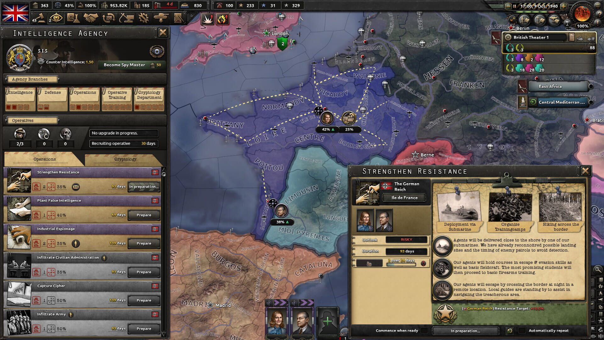 Screenshot for Hearts of Iron IV: La Résistance
