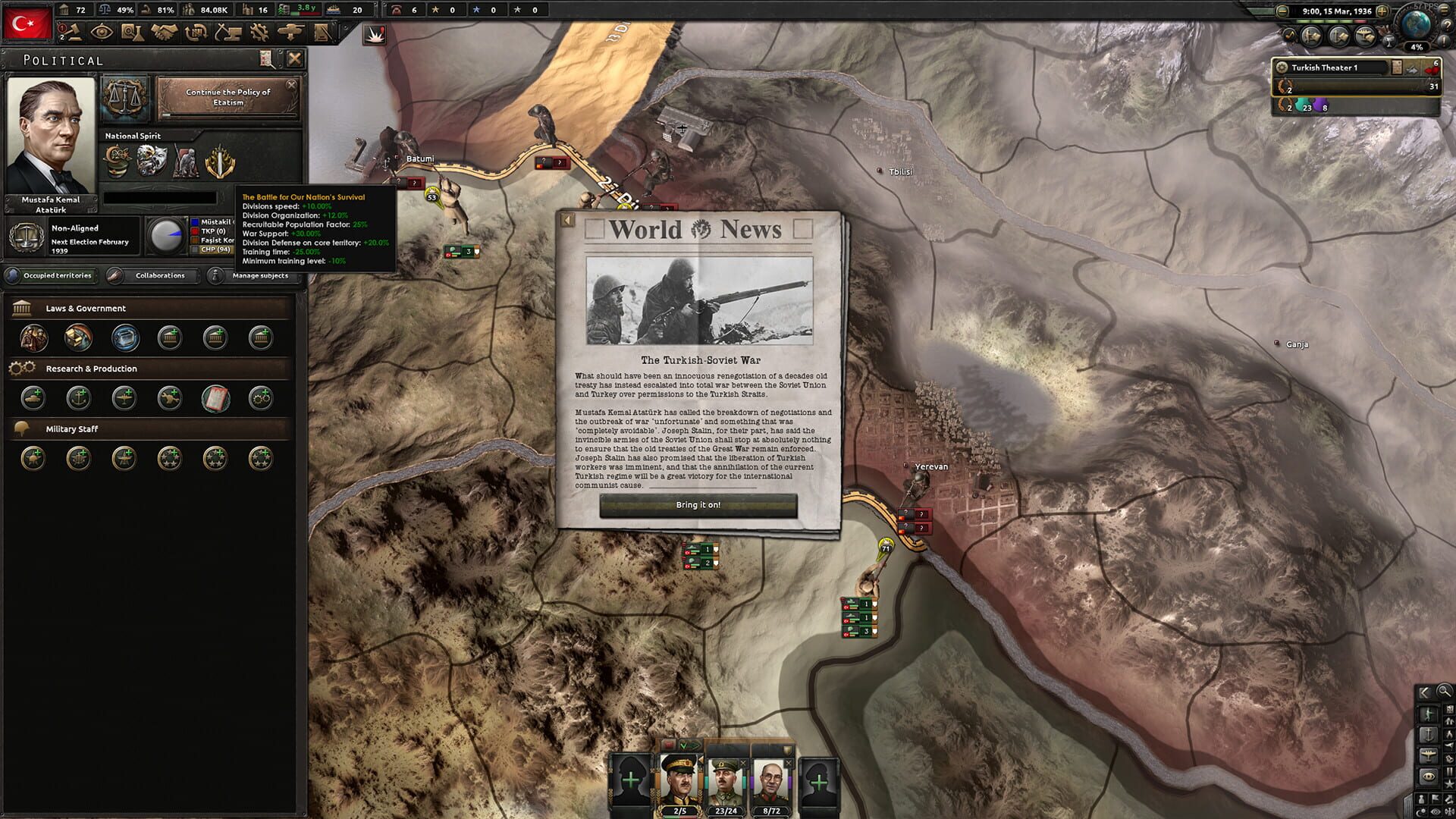 Screenshot for Hearts of Iron IV: Battle for the Bosporus