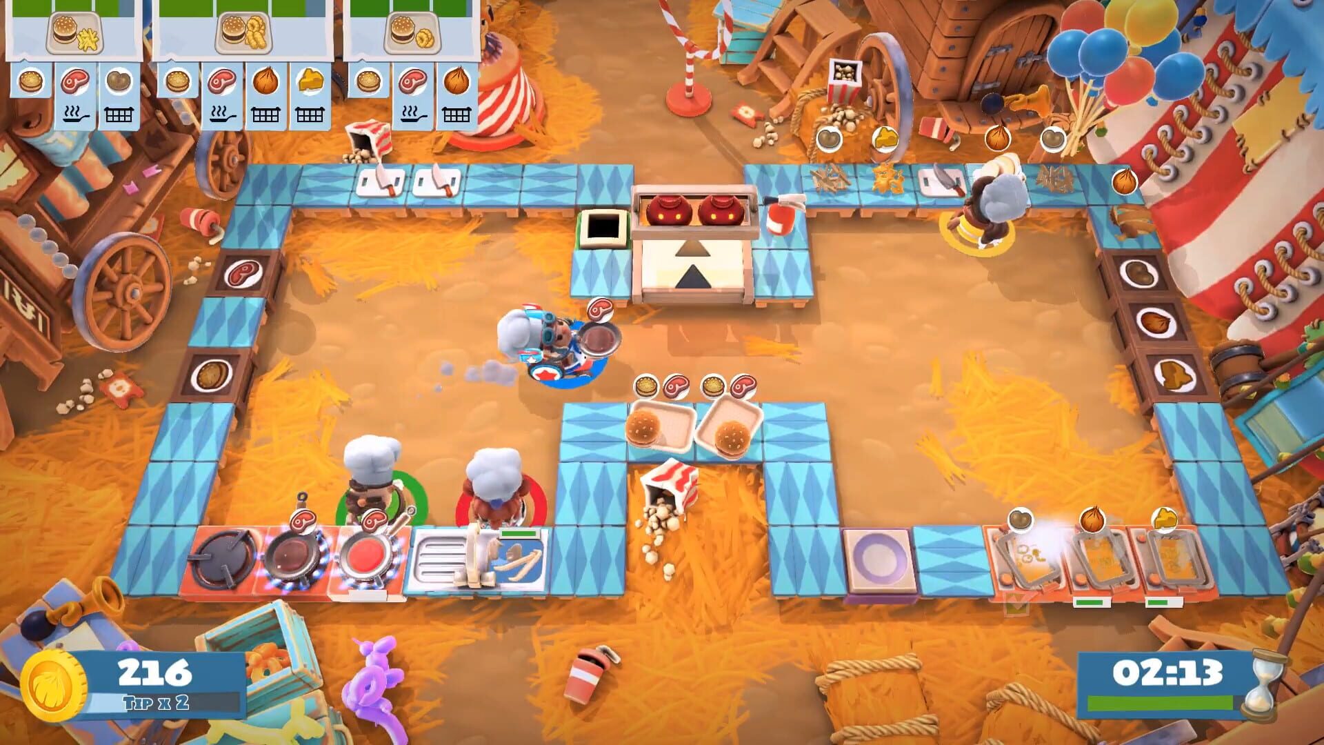 Screenshot for Overcooked! 2: Carnival of Chaos