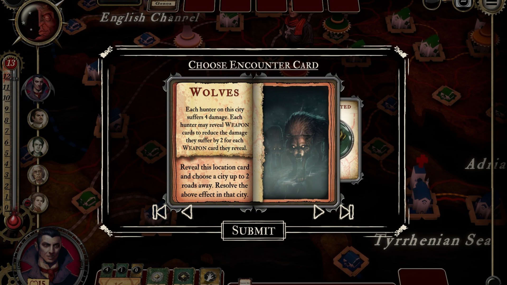 Screenshot for Fury of Dracula: Digital Edition