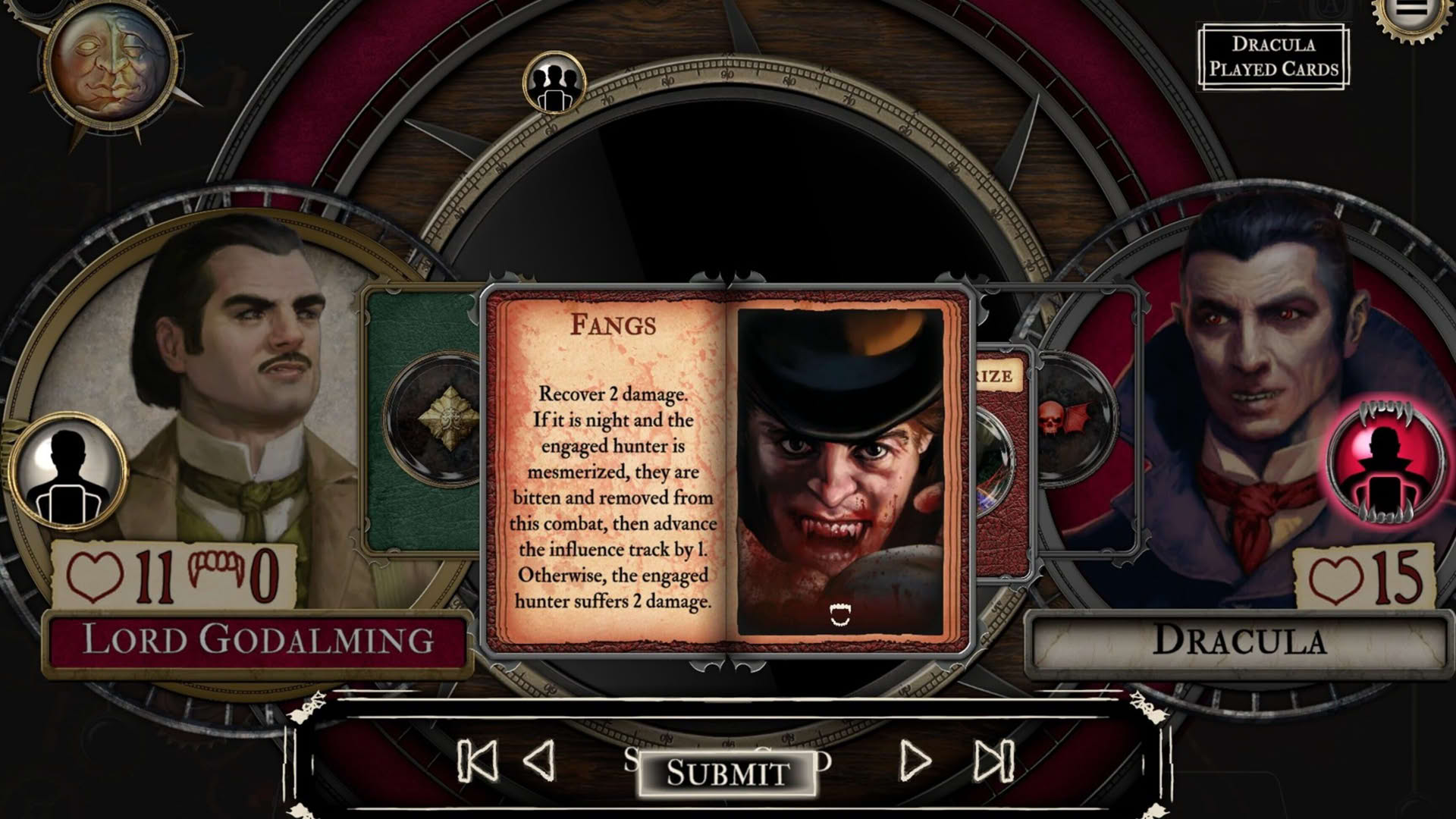 Screenshot for Fury of Dracula: Digital Edition